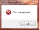 error solution of Class not registered