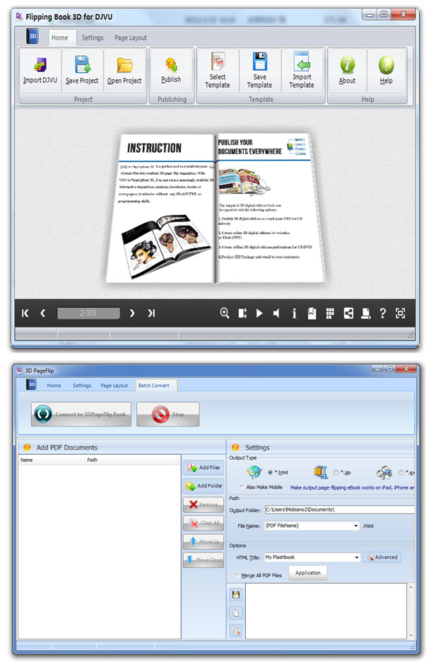 Flipping Book 3D for DJVU 2.7