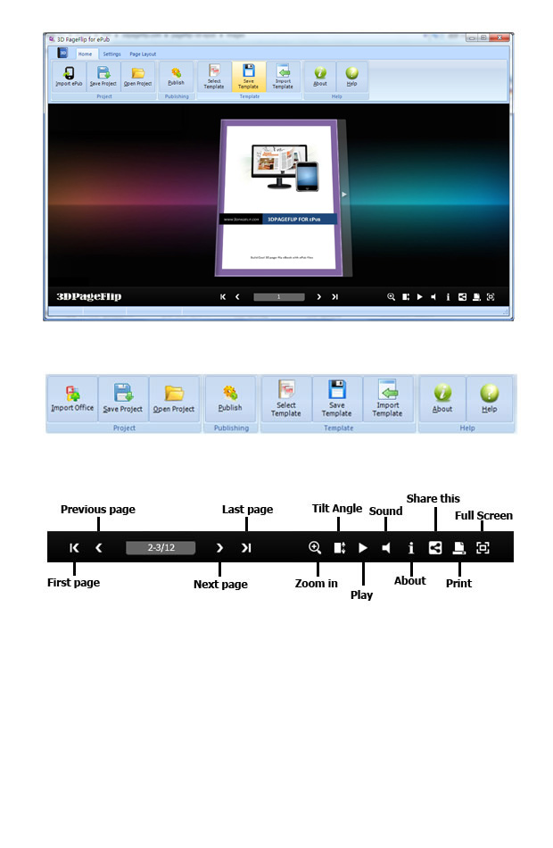 Flipping Book 3D for ePub software