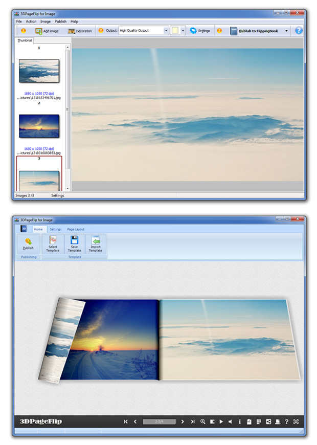 screenshots for FlipBook maker