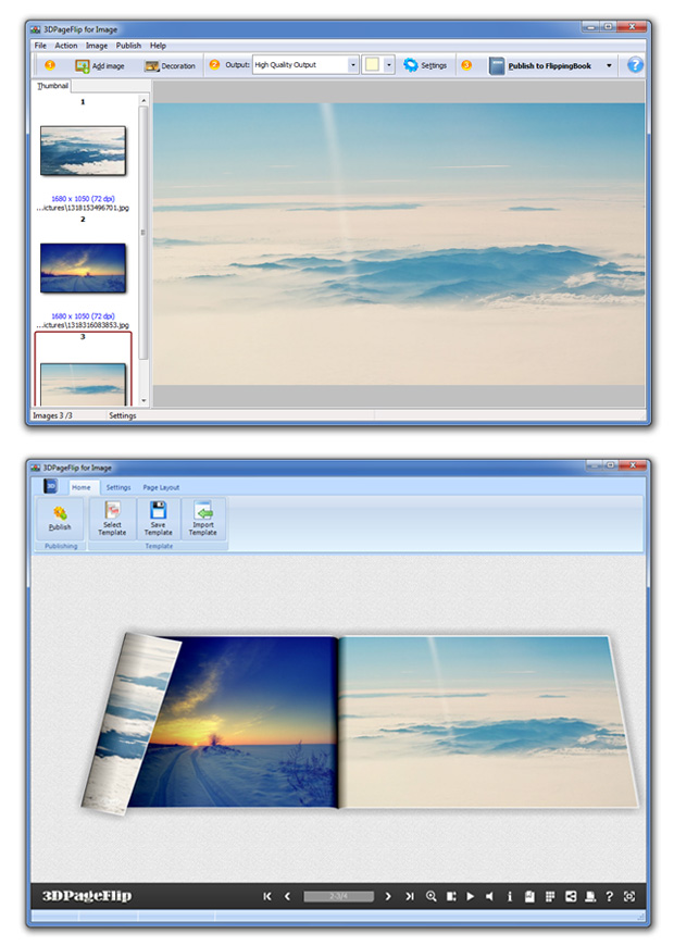 Windows 8 Flipping Book 3D for Image full