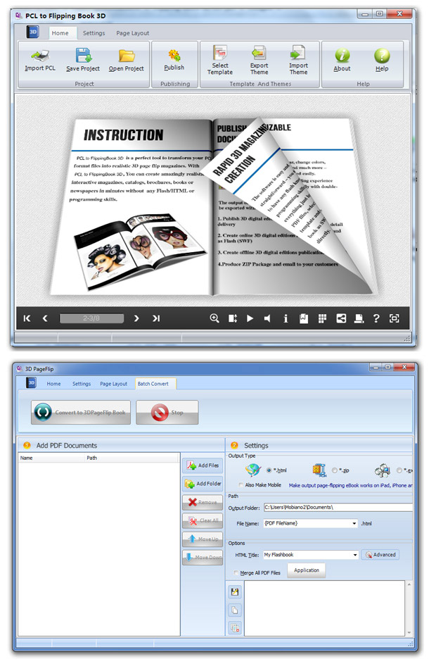 Flipping Book 3D for PCL 2.8