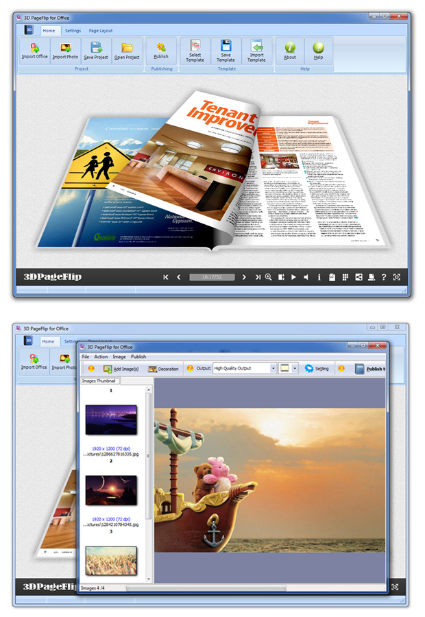 Flipping Book 3D for Word screenshot Flipping Book 3D for Word screenshot