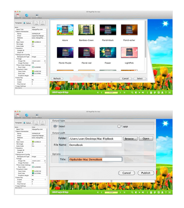 screenshots for FlipBook maker