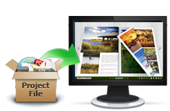 Set FlipBook properties - FlipBook maker Export project for later use - PDF to flipping book 3d Professional