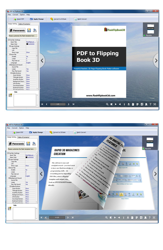 PDF to Flipping Book 3D 2.9