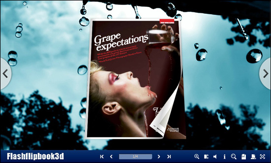 beautiful blue sky and water drop