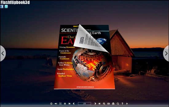 3D flipping theme template 2